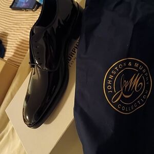 Johnston & Murphy Black Kinser Dress Shoes NWT